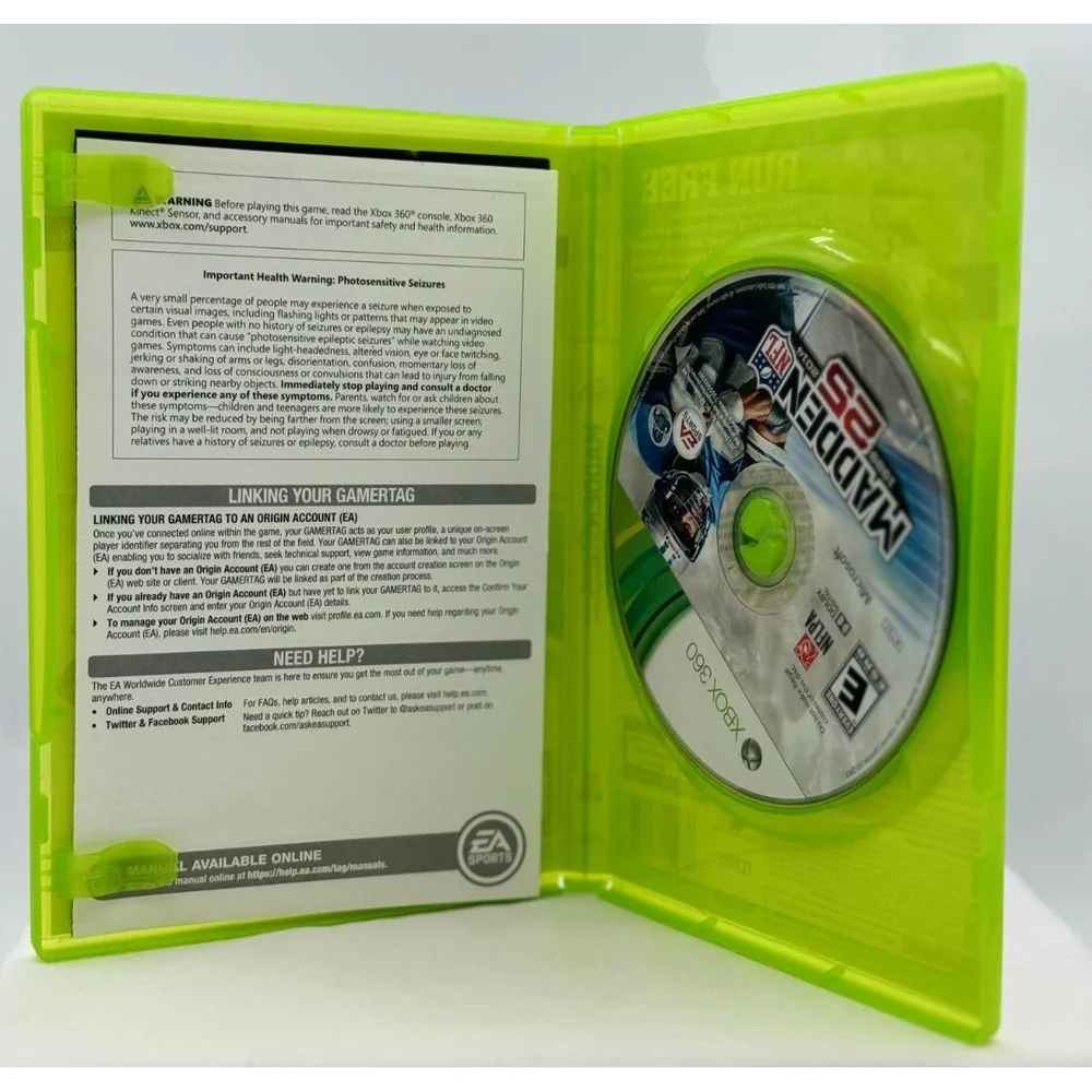 Madden NFL Football 25 2013 XBOX 360 - No Manuel - E for Everyone - Tested